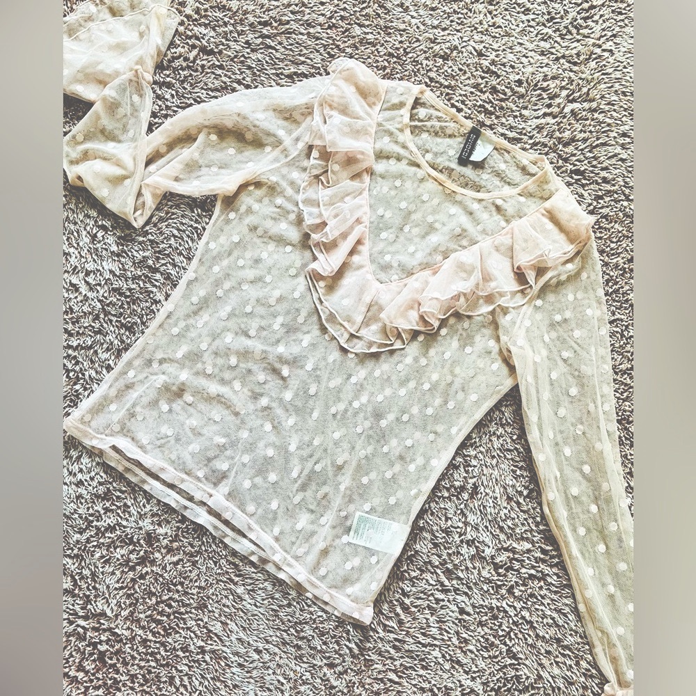 Rose Pink Mesh Top